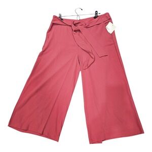Classic Concepts Pants Women's Size 14 Coral Crop Wide Leg NWT